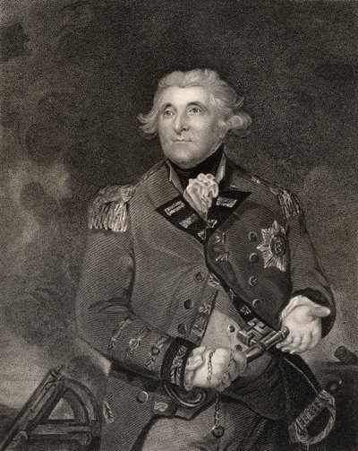 George Augustus Eliott, grabado por J. Cochran, de 